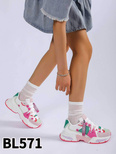 Buty sportowe damskie BL571.FUSHIA (36/41,12par)