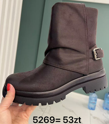 Botki damskie ocieplane 5269.BROWN (36/41,12par)