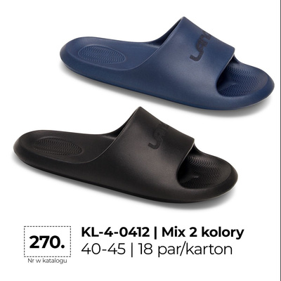 Klapki męskie 9AKL-4-0412.MIX (40/45,18par)