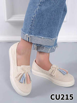 Trampki damskie 7ACU215.BEIGE (36/41,12par)