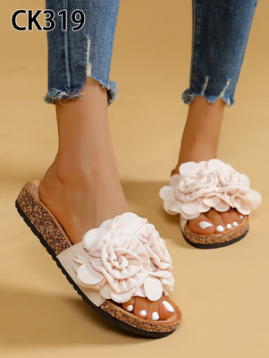 Klapki damskie CK319.BEIGE (36/41,12par)