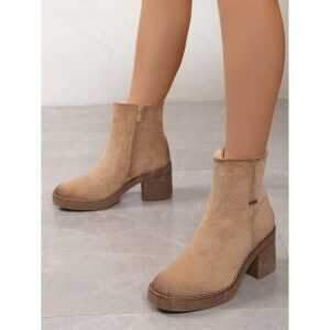 Botki damskie 7AKE219.BEIGE (36/41,12par)