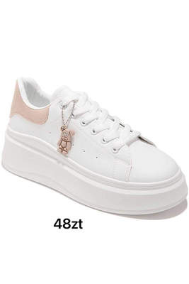 Buty sportowe damskie 7AMIS200.WHITE/KHAKI (36/41,12par)