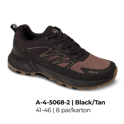 Buty sportowe męskie 9AA-4-5068-2.BLACK/TAN (41/46,8par)