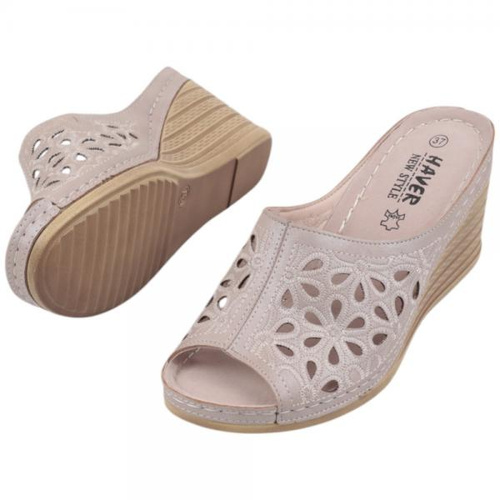 Klapki damskie DE921N-8.BEIGE (36/41,8par)