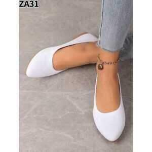 Balerinki damskie  7AZA31.WHITE   (36/41,12par)
