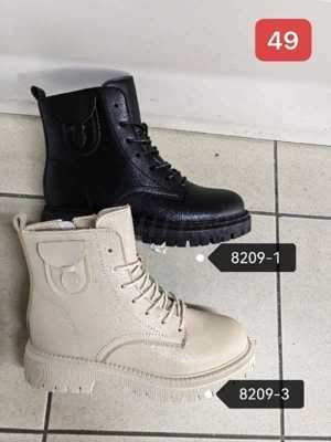 Botki damskie 7AE8201-2.BEIGE Ocieplane (36/41,12par)