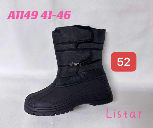 Botki męskie   9AA1149.BLACK  (41/46,12par)