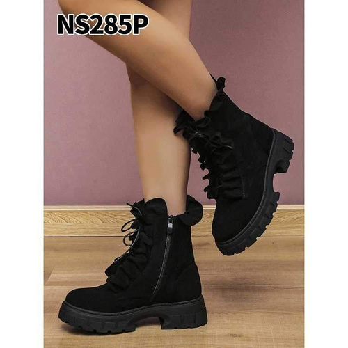 Botki damskie ocieplane NS285.BLACK  (36/41,12par)