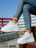 Buty sportowe damskie LA299.BEIGE (36/41,12par)
