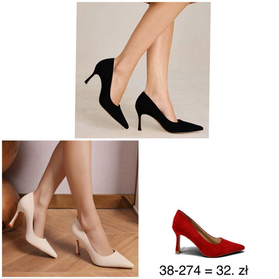 Czółenka damskie 8338-274.KOLORDOWYBORU (36/41 12par)