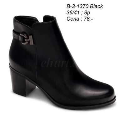 Botki damskie 7AB-3-1370.BLACK (36/41,8par)
