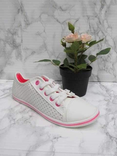 Trampki damskie 7A282D.WHITE/FUSHIA (36/41,12par)