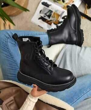 Botki damskie ocieplane  7ABM558.BLACK  (36/41,12par)