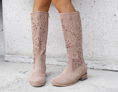 Kozaki damskie NS596.KHAKI (36/41,12par)