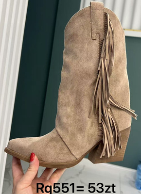 Kozaki damskie RQ551.BEIGE (36/41,12par)