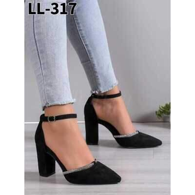 Sandały damskie   7ALL317.BLACK  (36/41,12par)