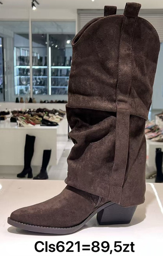 Kozaki damskie CLS621.BROWN (36/41,12par)