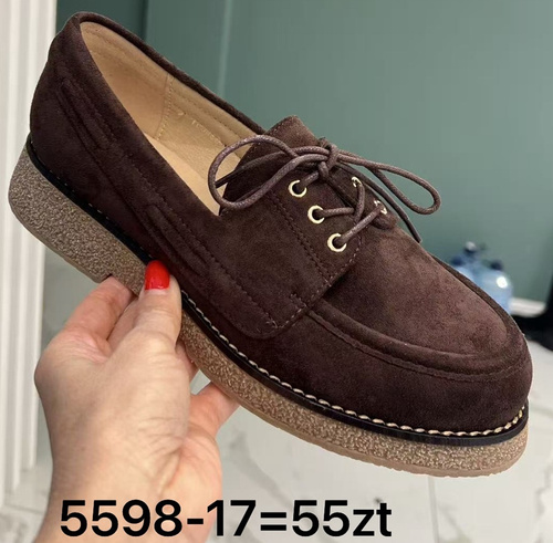 Półbuty damskie 5598-17.KOLORDOWYBORU (36/41,12par)