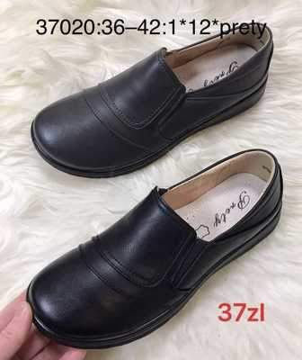 Półbuty damskie 7A37020.BLACK, GREY (36/42,12par)