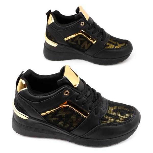 Botki damskie B891-7.BLACK/GOLD (36/41,12par)