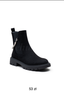 Botki damskie ocieplane  7ALG855.BLACK  (36/41,12par)