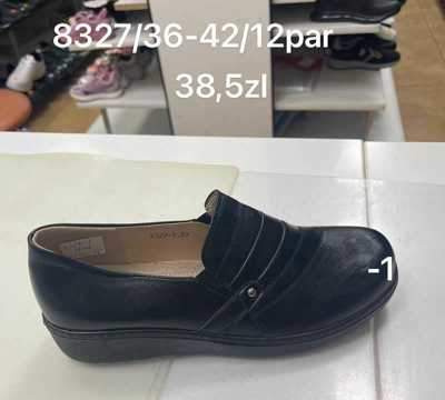 Półbuty damskie 7A8327-1.BLACK (36/42,12par)