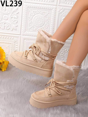 Botki damskie VL239.BEIGE (36/41,12par)