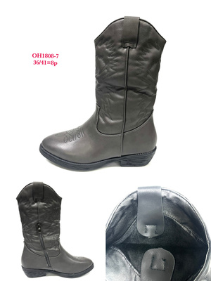 Kozaki damskie ocieplane  7AOH1808-7.GREY  (36/41,8par)