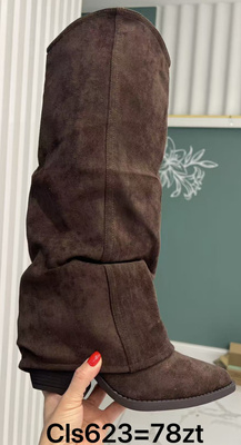 Kozaki damskie CLS623.BROWN (36/41,12par)