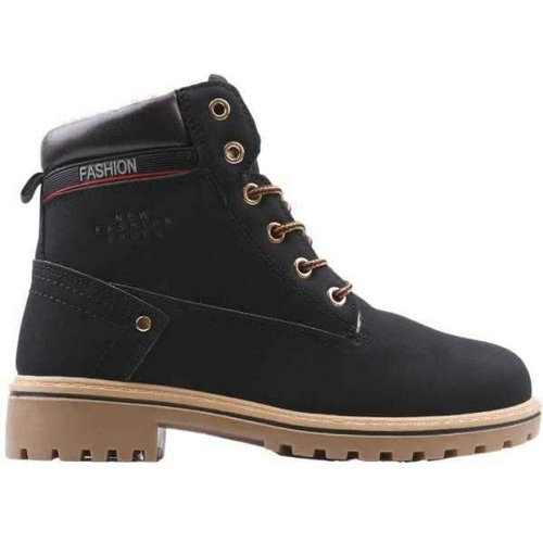 Trzewiki damskie B164-19.BLACK/BROWN (37/41,8par)