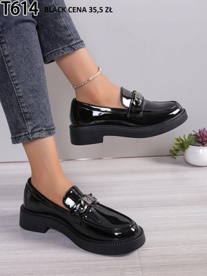 Półbuty damskie T614.BLACK (36/41,12par)