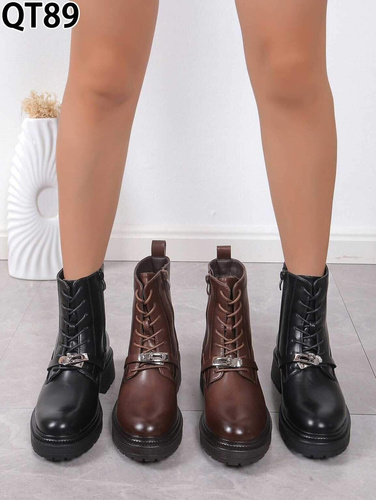 Botki damskie 7AQT89.BLACK Ocieplany (36/41,12par)