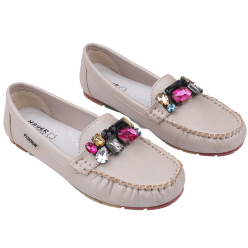 Balerinki damskie MH14-16.BEIGE (36/41,12par)