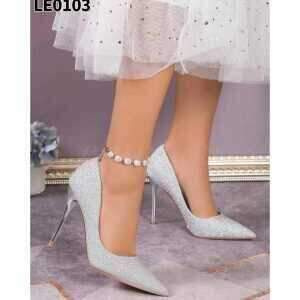 Szpilki damskie    7ALE0103.SILVER   (36/41,12par)