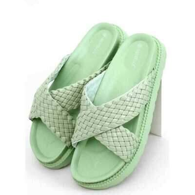 Klapki damskie 7AJA006.GREEN (36/41,12par)