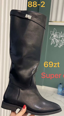 Kozaki damskie 88-2.BLACK (36/41,12par)