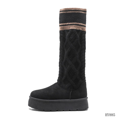 Botki damskie HY885.BLACK ocieplane (36/41,12par)