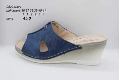 Klapki damskie 7A0522.NAVY (36/41,8par)