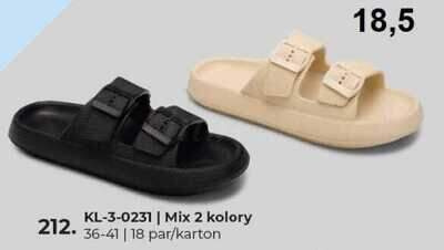 Klapki damskie 7A3-0231.MIX (36/41,18par)