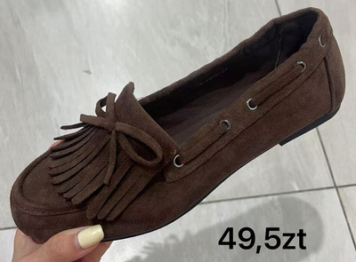 Balerinki damskie H8-980.BROWN (36/41,12par)