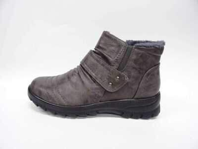 Botki damskie 7AG313-5.GREY Ocieplane (36/41,12par)