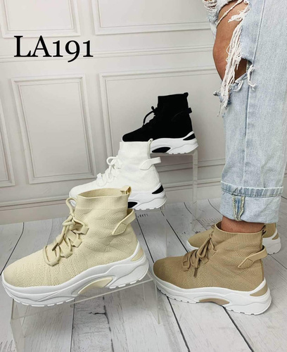 Buty sportowe damskie LA191.KHAKI (36/41,12par)