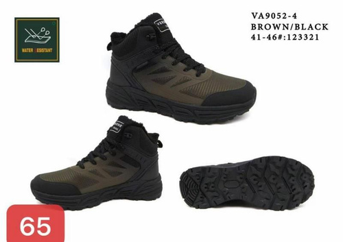 Trzewiki męskie  9AVA9052-4.BROWN/BLACK  (41/46,12par)