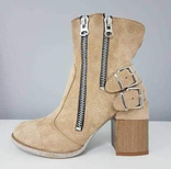 Botki damskie A5710-63.KHAKI (36/41,12par)