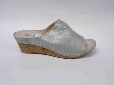 Klapki damskie 7AC9917-3.SILVER (36/41,12par)