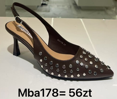 Sandały damskie MBA178.BROWN (36/41 12par)