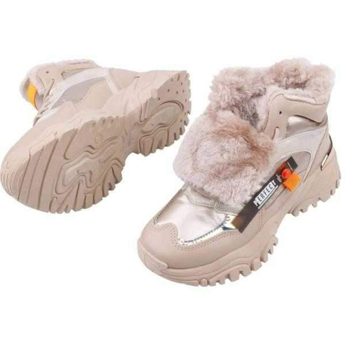 Trzewiki damskie RM44A-2.BEIGE Ocieplany (36/41,8par)