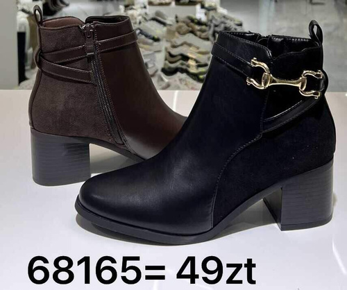 Botki damskie 68165.BLACK (36/41,12par)