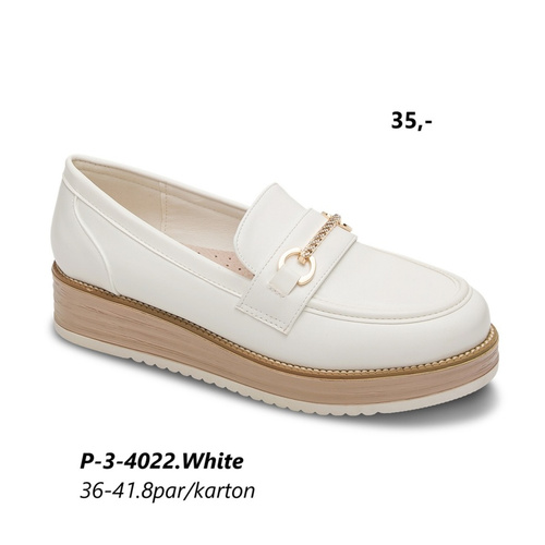 Półbuty damskie 3-4022.WHITE (36/41,8par)